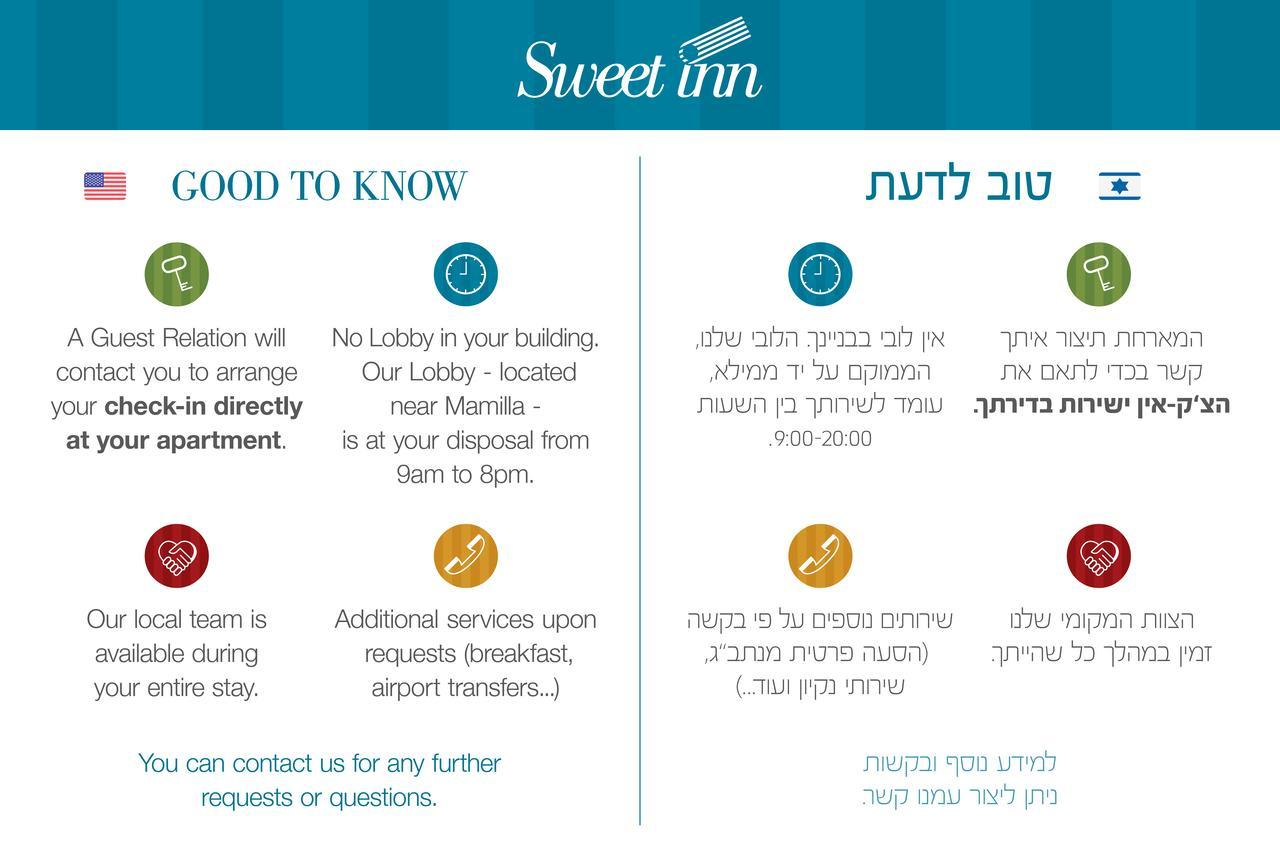 Sweet Inn Apartments - Amatsya Street Jerusalem Exterior photo